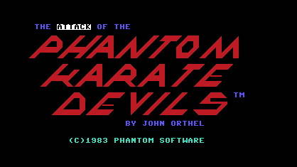 Phantom Karate Devils Title Screen